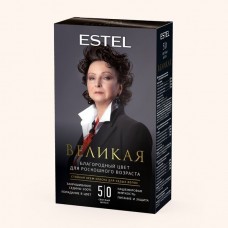Стойкая крем-краска для седых волос ESTEL ВЕЛИКАЯ 5/0 светлый шатен